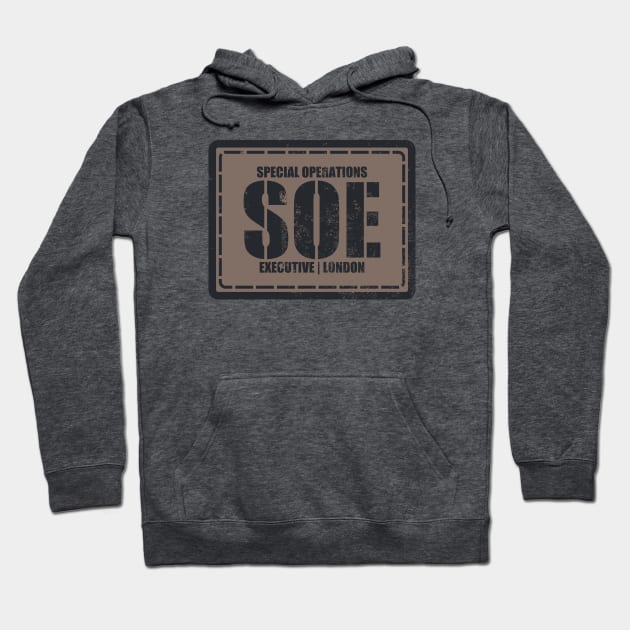 WW2 SOE Special Operations Executive (distressed) Hoodie by TCP